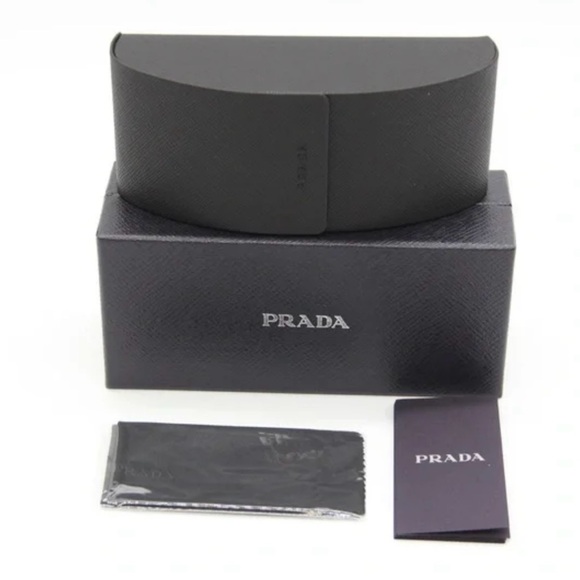 NEW PRADA SQUARE SUNGLASSES PRA60S 5AK70G GOLD SPR A60 5AK70G PRADA EYEWEAR - Picture 4 of 4